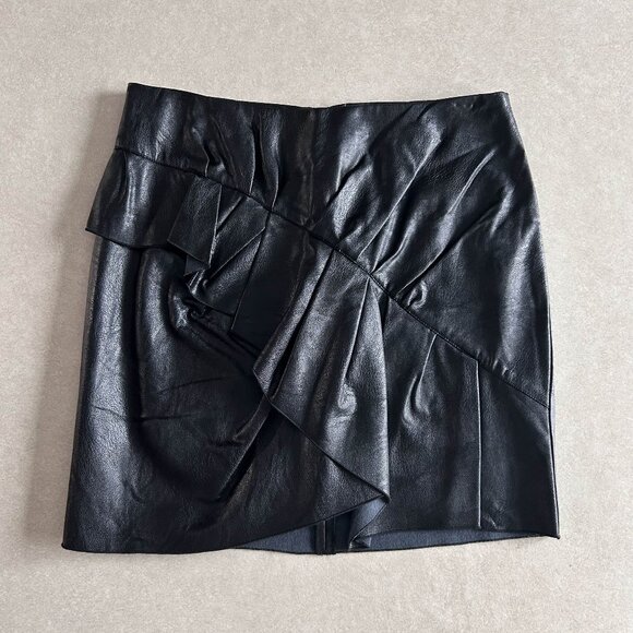 Isabel Marant Etoile Zeist Faux Leather Mini Skirt ASO Isabelle Lightwood - Picture 9 of 14